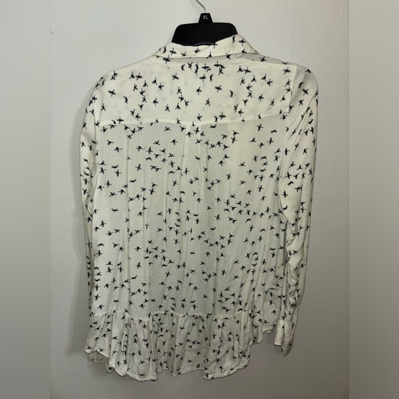Bird printed button up - Picture 2 of 2